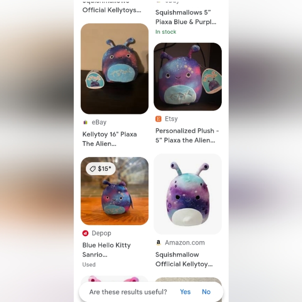 Squishmallows colorful Plush Alien Toy - Picture 4 of 4